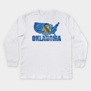 Oklahoma flag Kids Long Sleeve T-Shirt